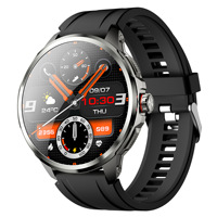 Montre connectée H99 5G avec carte SIM, connectivité mondiale, double système d'assistance, appels photo et vidéo, écran AMOLED, bracelet en silicone