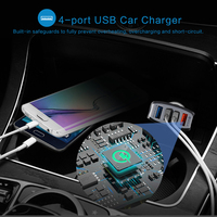 Adaptateur de chargeur de voiture multi-ports USB universel 5V 9V 12V QC3.0 35W à charge rapide