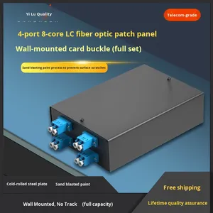 Đầu nối 4 cổng LC Bộ chuyển đổi đuôi lợn chế độ đơn Hộp đầu cuối cáp quang 8 lõi với bảng vá lỗi cho mạng FTTH sử dụng GPON - Product Image 5