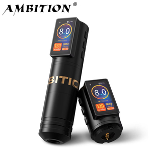 Macchinetta per Tatuaggi Wireless Professionale Ambition Ninja Max+ con Motore Senza Nucleo da 2000mAh e Corsa da 3,5mm per Artisti del Body Art - Product Image 1