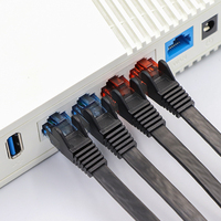 Linksup Bare Kupfer ODM OEM 0,5 m 1m 20m 30m UTP Cat 6 Ethernet Netzwerk Patchkabel RJ45 Flat Cat6 LAN Kabel für Smart TV