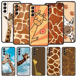 Girafe illustration Téléphone étui pour samsung Galaxy S24 S23 S22 <span class=keywords><strong>S20</strong></span> Ultra S21 <span class=keywords><strong>FE</strong></span> 5G S10 S9 Plus S10E S8 Couverture En Silicone Souple - Product Image 1
