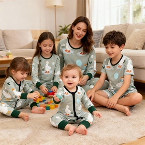 2025 nouveau noël famille pyjamas vêtements ensembles mode maison porter pyjamas imprimé à manches longues famille Parent enfant costume - Product Image 5