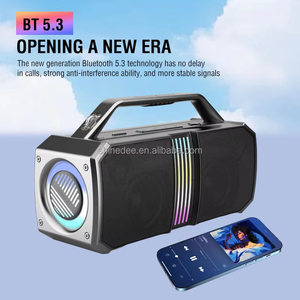 Subwoofer envolvente de audio activo luminoso rentable para acampar al aire libre Altavoz Boombox de gran potencia de 60W con iluminación RGB - Product Image 5