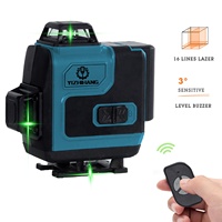 Niveau laser vert FL01 16 lignes Niveau laser de construction industrielle auto-nivelant à 360 degrés Niveau laser à lignes croisées