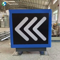 Venta caliente de alta visibilidad impermeable Circular gasolinera entrada salida LED cajas de luz signo para publicidad