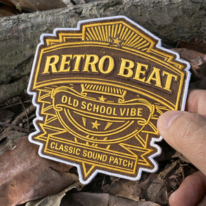 Design Heat Press Irregular Shape Fabric <b>Patch</b> Badge Retro Style Custom 3D Letter Logo Embroidered <b>Patch</b> In Bulk - Product Image 3