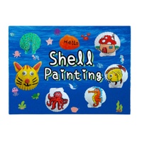 Kit de peinture sur coquillages pour enfants, ensemble d'art DIY complet avec coquillages naturels, peintures et décorations, cadeau idéal pour les garçons et les filles