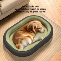 Lit pour chien Petop en gros, grand lit pour chien lavable en fausse fourrure toutes saisons, lits pour chien XL pour grandes races, housse amovible, antidérapant, canapé pour animaux de compagnie