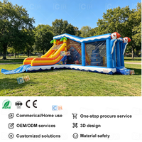 Château Gonflable de Jeu pour Enfants en Promotion – Maison Gonflable avec Toboggan et Zone de Saut pour Fêtes en Extérieur