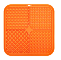 Tapis de léchage pour animaux de compagnie en silicone écologique avec logo personnalisé, imperméable, anti-étouffement, pour une alimentation lente, accessoire alimentaire pour chiens et chats