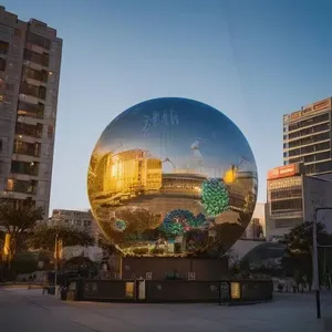 Panel led globe iklan led P6 display layar bola led penuh warna luar ruangan kustom