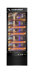 Nuelead NE-326 Armoire de maturation à sec en acier inoxydable à grande capacité avec trois portes en verre, étagères, roues, refroidissement par air, contrôle numérique - Product Image 3