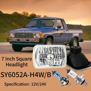 Venta al Por Mayor de Fábrica Faros Delanteros Cuadrados 6052 de 5x7 7 Pulgadas de Metal Semi Sellados Aptos para Bombillas H4/P43 - Product Image 3