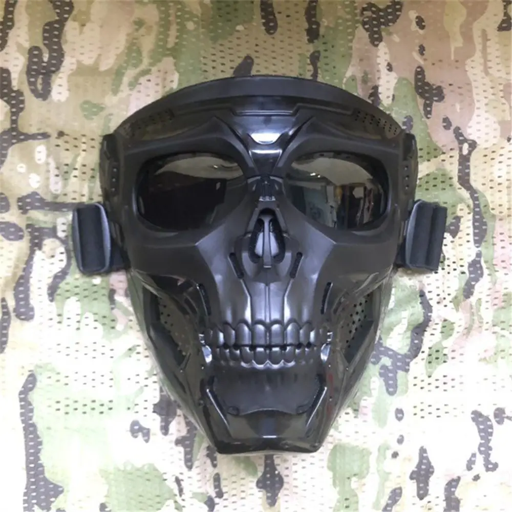 Mascarilla de camuflaje transpirable para Paintball, máscara de seguridad táctica para tiro al aire libre