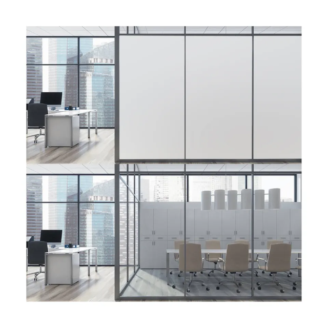 High Clear Self Adhesive Grey Colored Electric Switchable Privacy Smart Film Pdlc Film for Glass Windows Doors Partitions