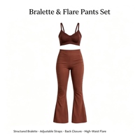 Pantalon de yoga évasé taille haute amincissant, coupe bootcut, extensible, effet ventre plat, confortable, pour le fitness, le yoga, la gym et le quotidien