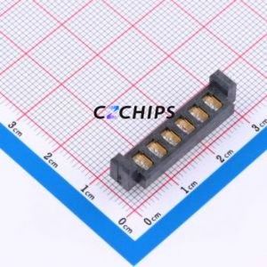 UPS-06-04.0-01-L-V Button & Strip Battery Connector Through hole Component (THT) Connector Copper Beryllium Gold - Product Image 1