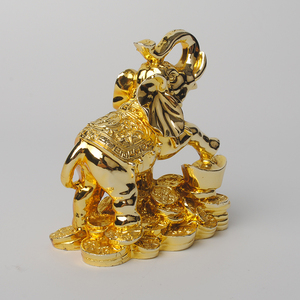 <span class=keywords><strong>Figurine</strong></span> d'éléphant, couleur dorée, 24k, pour le tronsmart, matière granulaire, 1 pièce - Product Image 5
