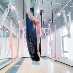 Hamaca aérea de <span class=keywords><strong>Yoga</strong></span> de 7m, tela transparente, sedas aéreas, elasticidad de red, Columpio de <span class=keywords><strong>Yoga</strong></span>, cinturón elástico de Fitness para gimnasio, estudio de <span class=keywords><strong>Yoga</strong></span> interior - Product Image 6