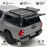 Penutup Bak Truk dari Paduan Aluminium dengan Tiga Pintu Bukaan untuk Truk Pikap Ukuran Penuh dan Sedang, Tugas Berat untuk Berkemah di Alam Terbuka