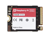 Kit SSD Raspberry Pi5 avec carte M.2 HAT AI, carte d'extension de disque SSD originale, disque dur NVMe M.2 256 Go pour développement B