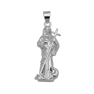 JS2158 Breloques religieuses plaquées or, émail, Vierge <span class=keywords><strong>Marie</strong></span>, Saint Jude, figurines de hommes, pendentifs, breloques pour la fabrication de bijoux catholiques chrétiens - Product Image 2