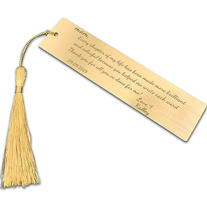 Custom Plated Metal <strong>Bookmark</strong> with Tassel for Book Sublimation Premium Metal Crafts Promotional Item - Product Image 6