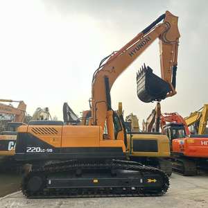 Excavadora Usada de 22.5 Toneladas en Venta Inmediata con Motor Core Gear, Excavadora Hidráulica de Orugas Hyundai 220LC-9S con Rodamientos, PLC y Bomba de Motor - Product Image 3