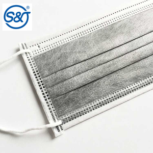 Masker Filter Karbon Aktif Sekali Pakai SJ 4 Lapis 4 Lapisan Filter Karbon Aktif Anti-debu Pelindung Wajah OEM Grosir - Product Image 3