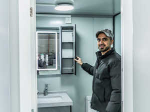 Cabine <span class=keywords><strong>WC</strong></span> Intelligente Portable <span class=keywords><strong>pour</strong></span> Camping et Utilisation Extérieure – Conception Respirante, Solution de Salle de Bain Préfabriquée <span class=keywords><strong>pour</strong></span> l'Extérieur - Product Image 4