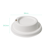 맞춤형 80mm 90mm 일회용 친환경 고성능 방수 방유 90일 퇴비화 가능 사탕수수 섬유 뚜껑