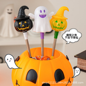 Decorazioni di Halloween, Lanterne a Forma di Zucca, Bastoncini Luminosi a Manovella, Regali per Feste di Halloween BS176 - Product Image 2