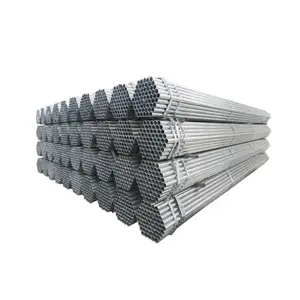 schedule 40 tensile strength Round hollow carbon steel ERW welded gi pipe and galvanized tube standard length in philippines