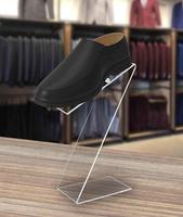 Supports en acrylique 3 "W X 10" H Support de chaussures incliné Tongs transparentes Affichage de sandales