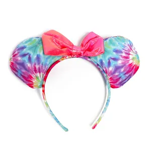 New Arrival Cute Mouse Ears Sweet Bow Tie Headband For Kids Children Festival Holiday Hair Accessories Party Head Band