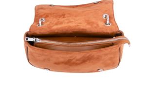 カスタムOEM/ODM本物のレザー & スエードハーフムーンハンドバッグメーカー中国から - Product Image 4