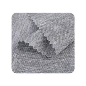 China Factory Custom Grey Heather Knit Quick Dry Soft Single Jersey Polyester Spandex Fabric For Bra