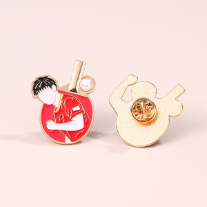 カスタムファンシーかわいい漫画エンボス亜鉛合金3Dラインストーンカスタムブランドロゴネームピンブローチバッジ衣類バッグ用 - Product Image 5