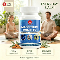 Özel Magnezyum Kompleksi Kapsülleri 90 Adet 8 Elementli Formda Glisinat Sitrat Dinlendirici Uyku Kas İyileşmesi Sakinleştirici Yorgunluk OEM