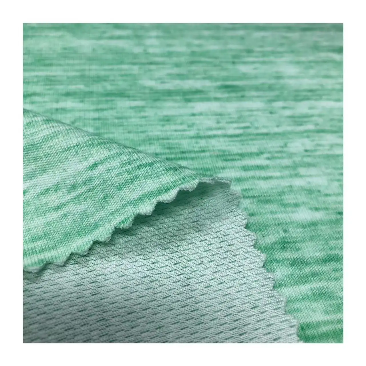 Kledingstuk Gebreid 86% Polyester 10% Katoen 4% Spandex Wicking Vocht Absorptie Ruimte Kleurstof Mesh Stof Voor Kleding