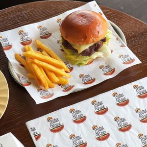 Customizable Food Grade <b>Biodegradable</b> Eco-Friendly Disposable Single Sided Grease Resistant Wrapping <b>Paper</b> for Burger Fries - Product Image 3