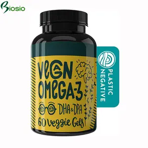 Suplemento de aceite de algal para la salud del cerebro, Aceite de algas DHA vegana, gel suave, fabricante de OEM, embalaje a granel