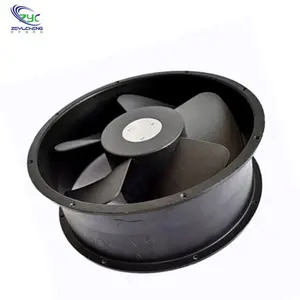 Forma redonda 254mm 254*254*89mm AC Brushless Fluxo Axial Cooling Fan