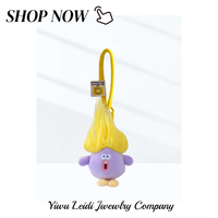 Porte-clés mousqueton en peluche amusant, mignon et original, breloque de sac monstre coloré, animal en peluche créatif, mini jouet doux écologique, cadeau pour
