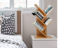 Rak Buku Ruang Tamu, Rak Organizer Rak Buku Unit Penyimpanan Berdiri Gratis untuk Ruang Tamu, Belajar, Kamar Tidur, Kantor
