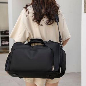 Bolsa Deportiva de Gran Capacidad para Viajes Cortos, Almacenamiento Conveniente, Separación Seco-Húmedo, Portátil, para Yoga, Fitness - Product Image 3