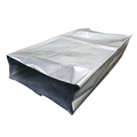 Sacs en aluminium de grande taille, antistatiques, argentés, blancs, à fermeture éclair ou à ouverture supérieure, pour produits à utiliser avec prudence