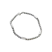 Bracelet tubulaire enveloppant en acier inoxydable, durable et inaltérable, pour homme, usage quotidien, bijoux de poignet à superposer, articles en gros