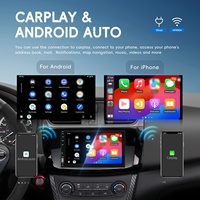 Podofo 2 Din 7 ''autoradio pour Carplay Android Auto IPS écran tactile intégré DAB + BT FM sortie vidéo USB Charge AUX carte SD